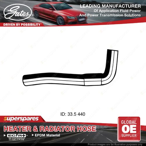 Gates Lower Radiator Hose for Ford Courier PD 2.5L 63KW 64KW 96-99