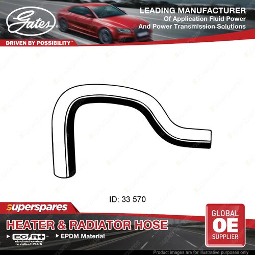 Gates Upper Radiator Hose for Toyota Landcruiser Prado RZJ90 RZJ95 2.7L