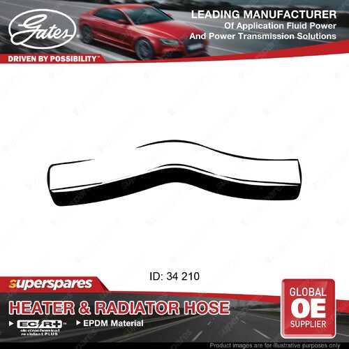 Gates Upper Radiator Hose for Nissan Skyline R32 2.0L RB20DE RB20DET