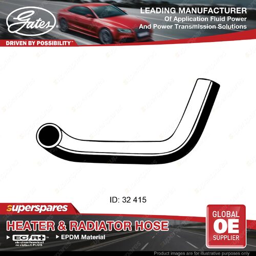Gates Lower Radiator Curved Hose for Lada Niva21212131 1.6L 01/87-03/95