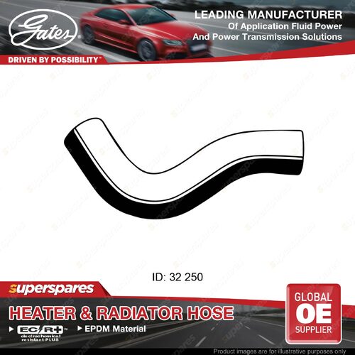 Gates Upper Radiator Hose for Daewoo Nubira J100 J154 J150 2.0L 250mm