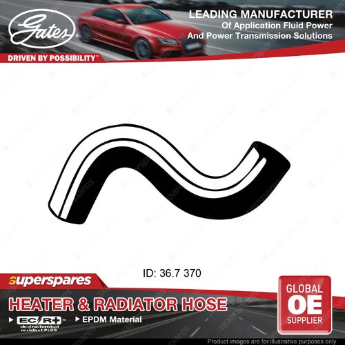 Gates Upper Radiator Hose for Toyota Landcruiser Prado KDJ150 3.0L 11/09