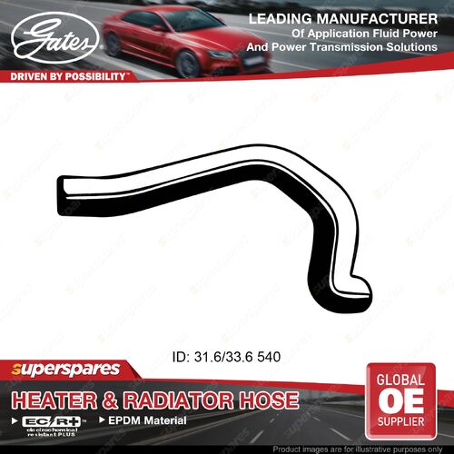 Gates Upper Radiator Curved Hose for Ford Ranger PX 2.5L 122KW 11/11