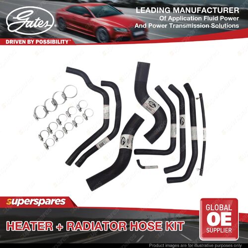 Gates Radiator + Heater Hose Kit for Toyota Landcruiser HZJ75 HZJ79 HZJ75 HZJ78