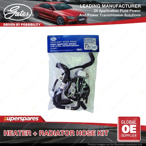 Gates Radiator + Heater Hose Kit for Ford Territory SX SY BARRA 182KW 190KW 4.0L
