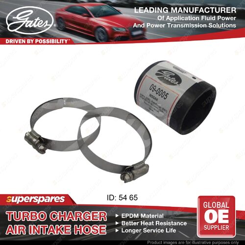 Gates Turbo Air Intake Hose Hot side for Nissan Navara D40 YD25D 2.5L 65mm