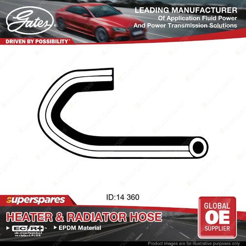 Gates Heater Hose for Holden Barina MF G13BA Suzuki Swift SF413 1.3L