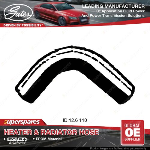Gates Heater Hose for Nissan Datsun Patrol GU 4.5L TB45E 1997-01 Length 110mm