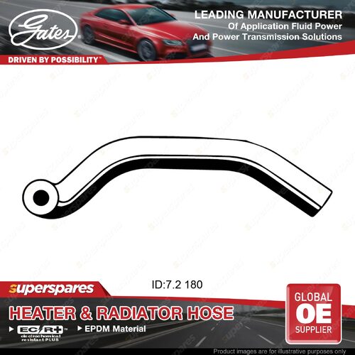 Gates Heater Hose for Toyota Landcruiser Prado GRJ120 4.0L 1GRFE Length 180mm