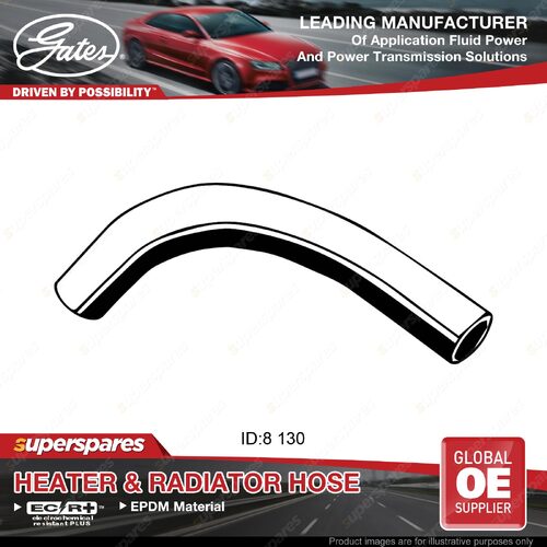 Gates Heater Hose for Toyota Landcruiser Prado GRJ120 4.0L 1GRFE Length 130mm