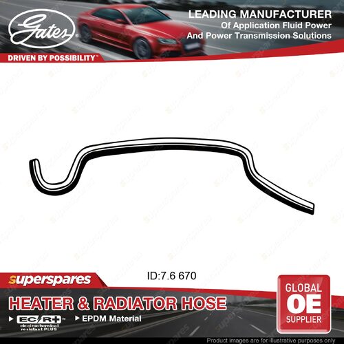 Gates Heater Hose for Toyota Prado KDJ120R KZJ120 1KDFTV 1KZTE 3.0L ByPass Hose