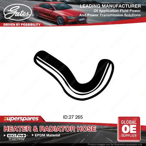 Gates Upper Radiator Hose for Nissan Datsun Bluebird 410 411 1.2 1.3L E1 J13