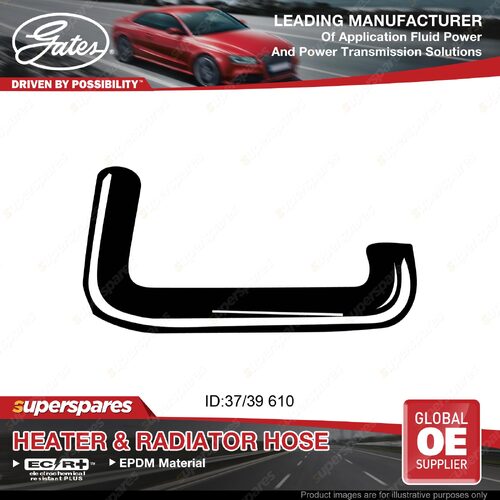 Gates Upper Radiator Hose for Austin Kimberley C4 Tasman K E Series Auto Trans