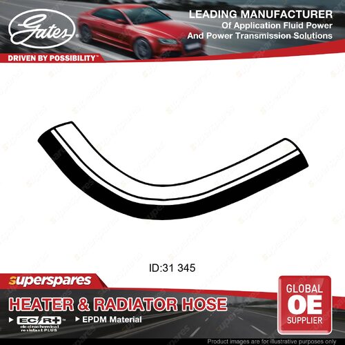 Gates Upper Radiator Hose for Toyota Stout RK110 2.0L 5R 1968-1979 Length 345mm