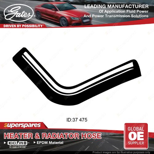 Gates Upper Radiator Hose for Toyota Landcruiser BJ60 BJ61 3.4L 3B 1981-1986