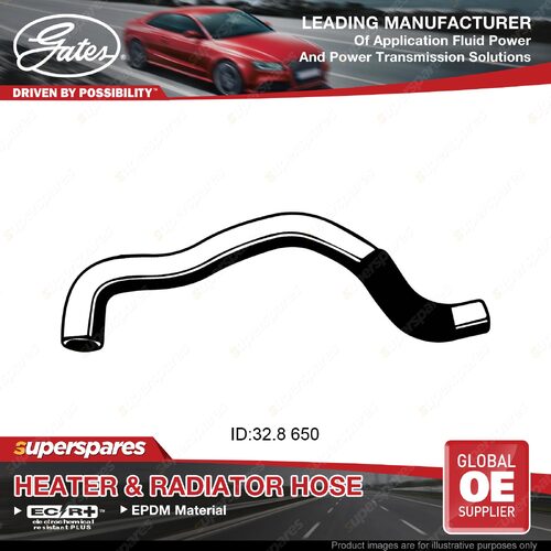 Gates Upper Radiator Hose for Nissan Datsun Bluebird U11 2.0L CA20E 1984-90