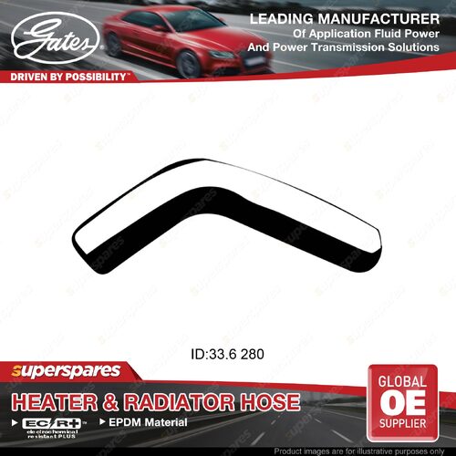 Gates Upper Radiator Hose for Nissan Datsun Laurel C33 Bent 2.8L RD28 1989-93