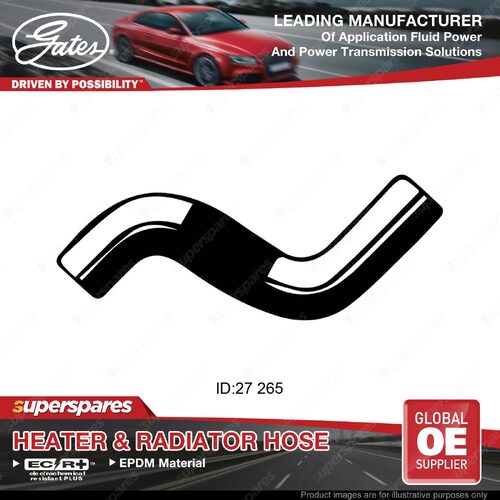 Gates Upper Radiator Hose for Toyota Starlet EP81 1.3L 2EL 52KW 1989-On