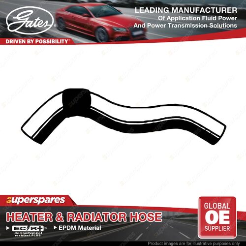 Gates Upper Radiator Hose for Mazda Eunos Familia 1.7L PN 1985-1990