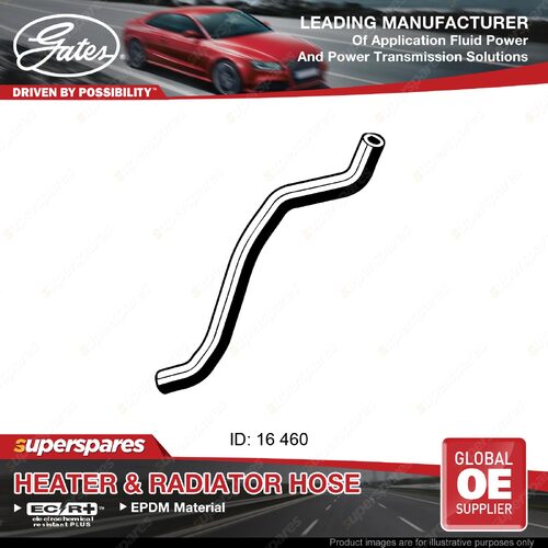 Gates Heater Hose for Nissan Lucino Pulsar N15 2.0L Diameter 1 16mm