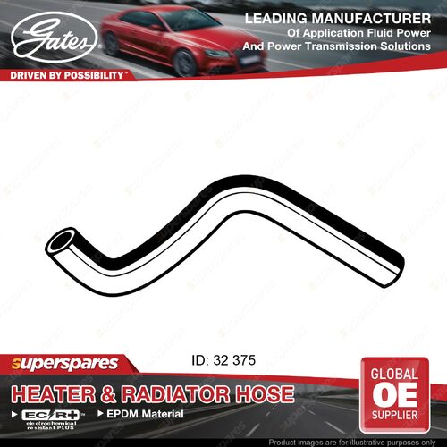 Gates Radiator Hose for Ford Telstar AX FS84 Capella GFEP FSH9 2.0L 375mm 94-02