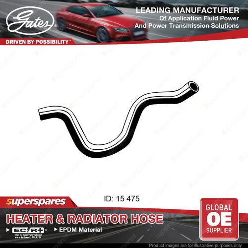 Gates Molded Heater Hose for Toyota Corolla ZZE122 1ZZFE 1.8L 475mm