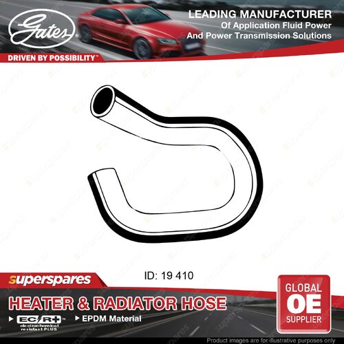Gates Heater Hose for FPV F6X SY 4.0L 270KW 410mm 05/2008-12/2009
