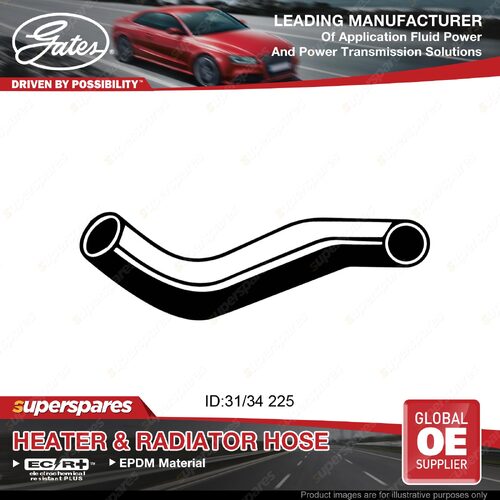 Gates Radiator Curved Hose for Renault 12 R1170 1.3L 225mm 1969-1980