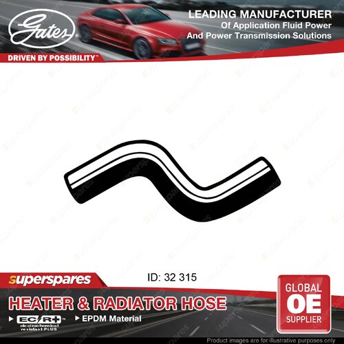 Gates Radiator Hose for Ford Courier FVD 1.8L 43KW 11/1989-12/1995