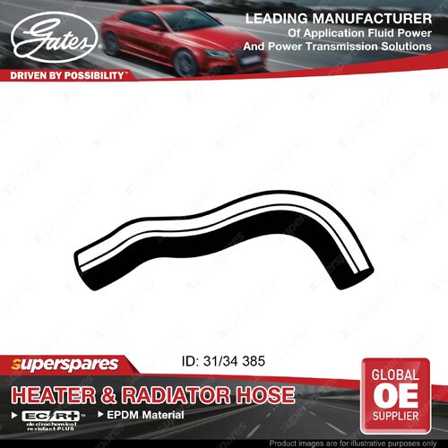 Gates Radiator Curved Hose for Mercedes Benz 200-Series 280 2.8L 385mm