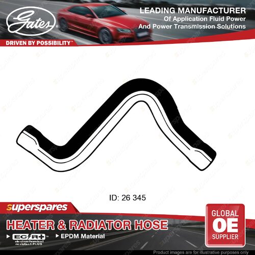 Gates Radiator Hose for Volkswagen Caddy 9K9 1.6L 55KW 345mm 1995-1997