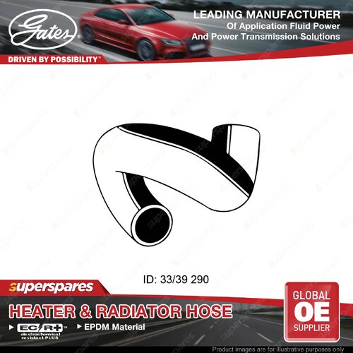 Gates Radiator Hose for Opel Vectra 36 31 2.5L 2.6L 125KW 143KW 290mm