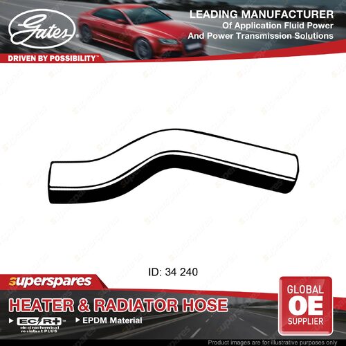 Gates Upper Radiator Hose for Nissan 180 SX Silvia S13 2.0L 240mm 1991-1997