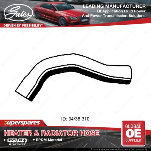 Gates Radiator Hose for FPV F6X SY 4.0L F6270 270KW 310mm 2008-2009