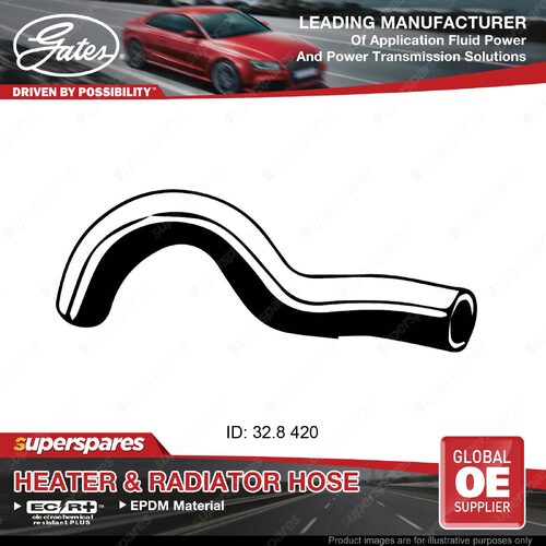 Gates Radiator Curved Hose for Nissan X-Trail T31 QR25DE 2.5L 420mm