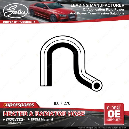 Gates Heater Hose for Mazda 323 Astina BG BP Familia BG1 1.8L 76KW 77KW