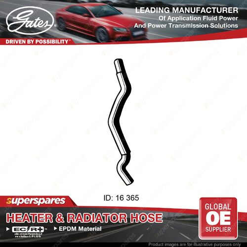 Gates Outlet Heater Hose for Mazda 323 Astina Protege BJ Familia BJ14 365mm