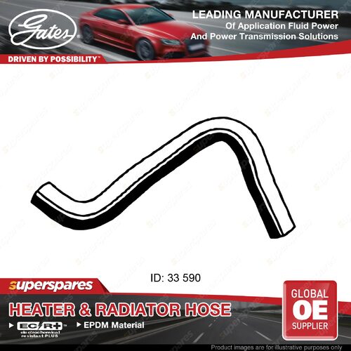 Gates Lower Radiator Hose for Kia Sportage KM 2.0L 2.7L 104KW 129KW