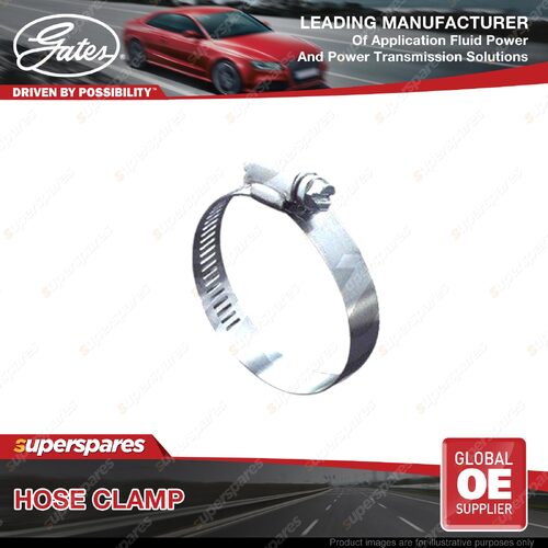 Gates 83mm-108mm Perforated Band Hose Clamps Stainless Steel Pack of 10