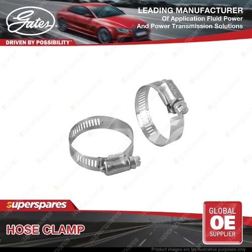 Gates 25mm - 51mm Gen Purpose Band Carded Hose Clamps - Pack of 2