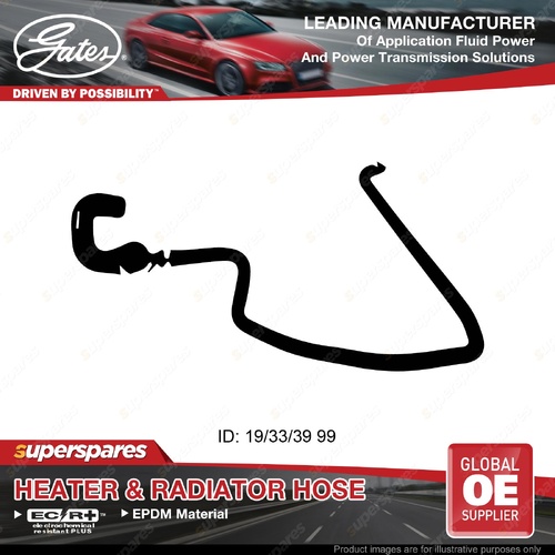 Gates Lower Radiator Curved Hose for Vauxhall Zafira M75 1.6L A16XER Z16XER 85KW