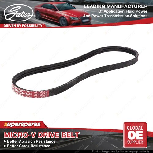 Gates Power Steering Pump Micro-V Drive Belt for Nissan March Micra K10