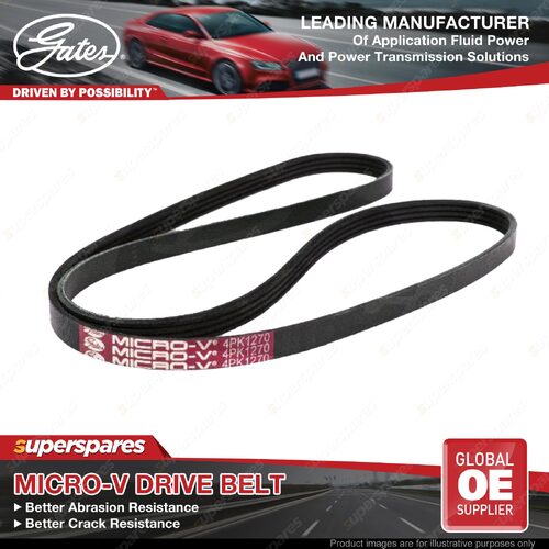 Gates Power Steering Pump Micro-V Belt for Renault Megane Classic DA KA0F Scenic