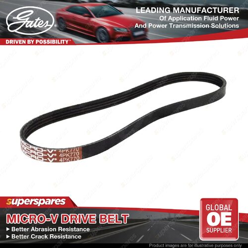Gates Power Steering Pump Micro-V Drive Belt for Toyota Hiace LXH 12 18 22 28