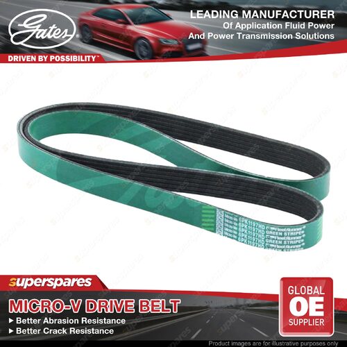 Gates Fan Micro-V Belt for Mitsubishi Canter FE84 4.9 132KW 4899CC Length 1197mm