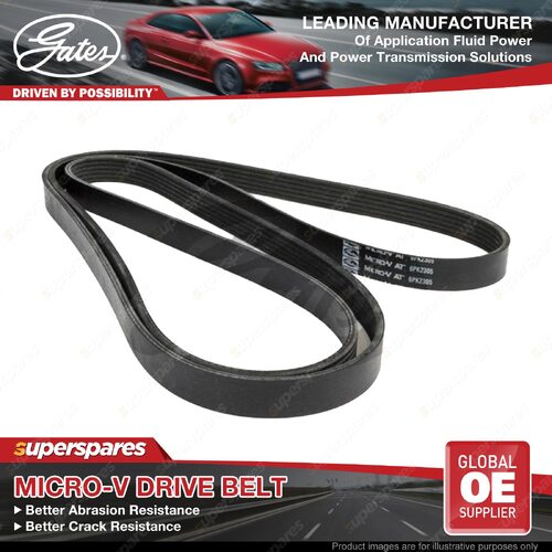 Gates Alternator Micro-V Belt for Chevrolet Astro 05 06 4.3L 119KW Length 2305mm