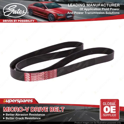 Gates Alternator Micro-V Belt for Honda Stream RN3 2.0L 115KW Length 1385mm