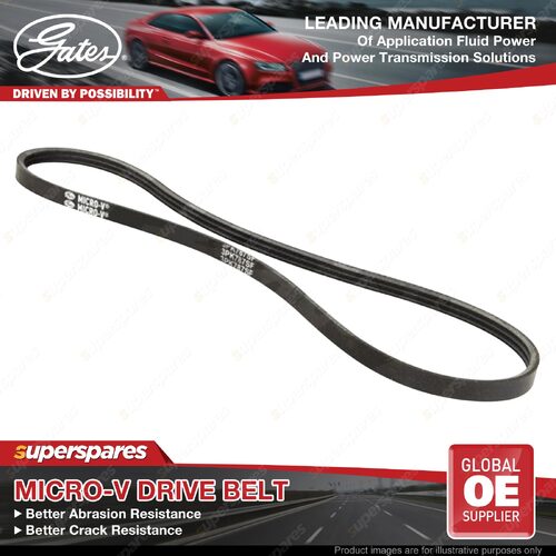 Gates Water Pump Micro-V Drive Belt for Mazda Axela BM CX3 DK CX30 DM CX5 KE KF