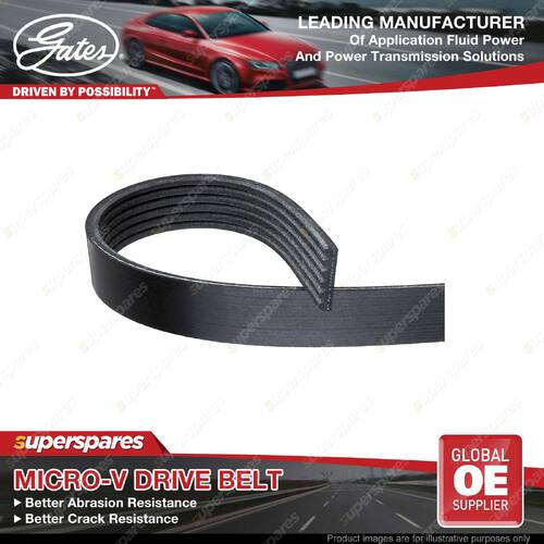 Gates FleetRunner Micro-V Drive Belt for Man Lion'S City 60 6.9L 213KW 2009-ON