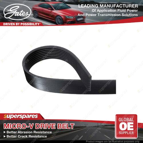 Gates W/P FleetRunner Micro-V Drive Belt for Mercedes Benz Atego 4.2L 125KW